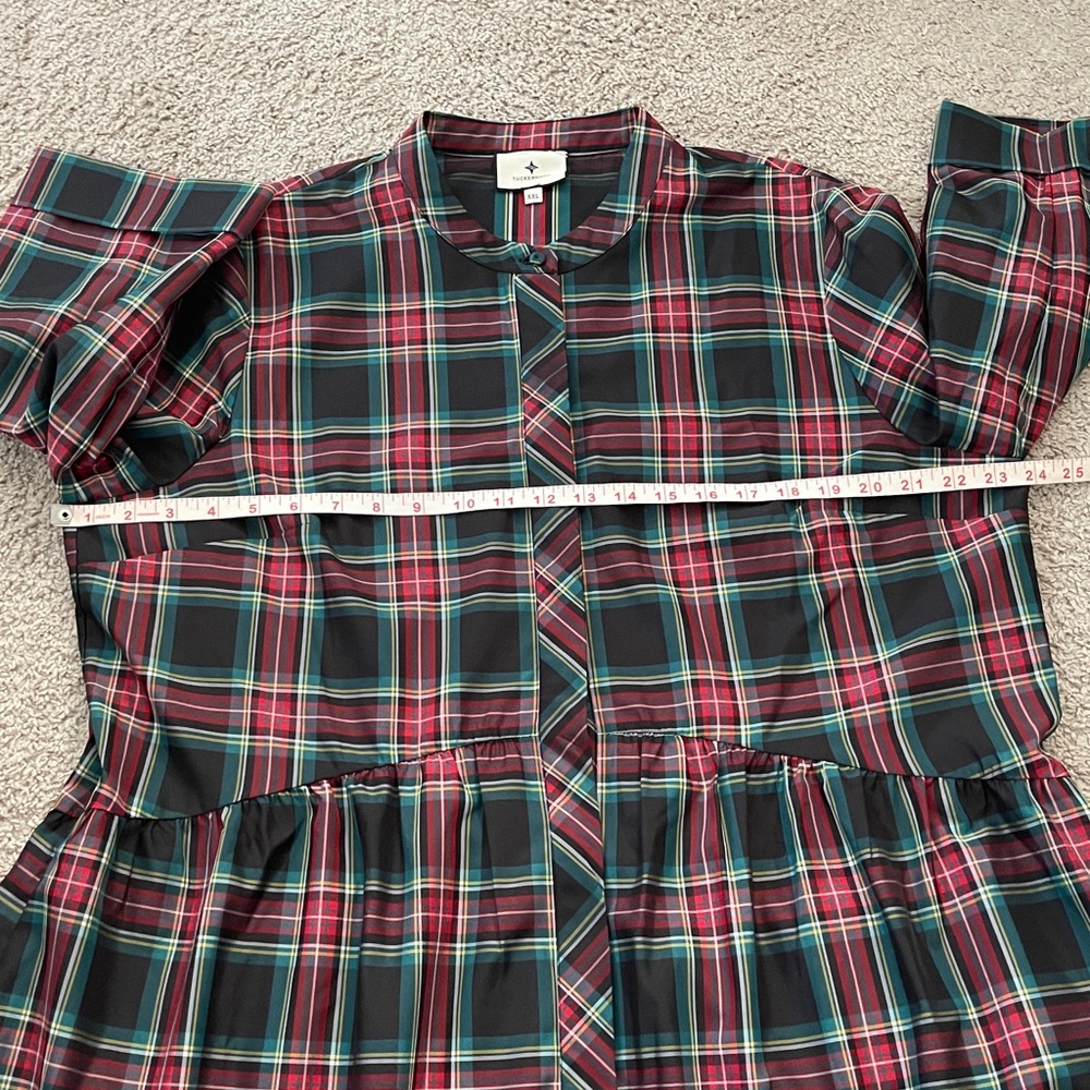 Tuckernuck Highland Tartan Royal Shirt Dress - Picture 6 of 11
